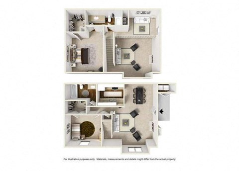 a floor plan of a house with a white background
